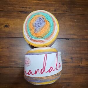 Lion Brand Mandala 2 cakes‎ pixie